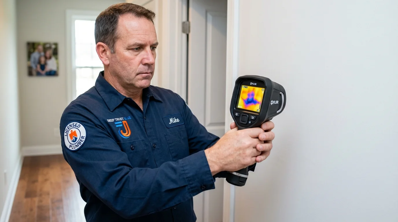Thermal imaging leak detection by Johns Plumbing LLC in Buckeye Lake